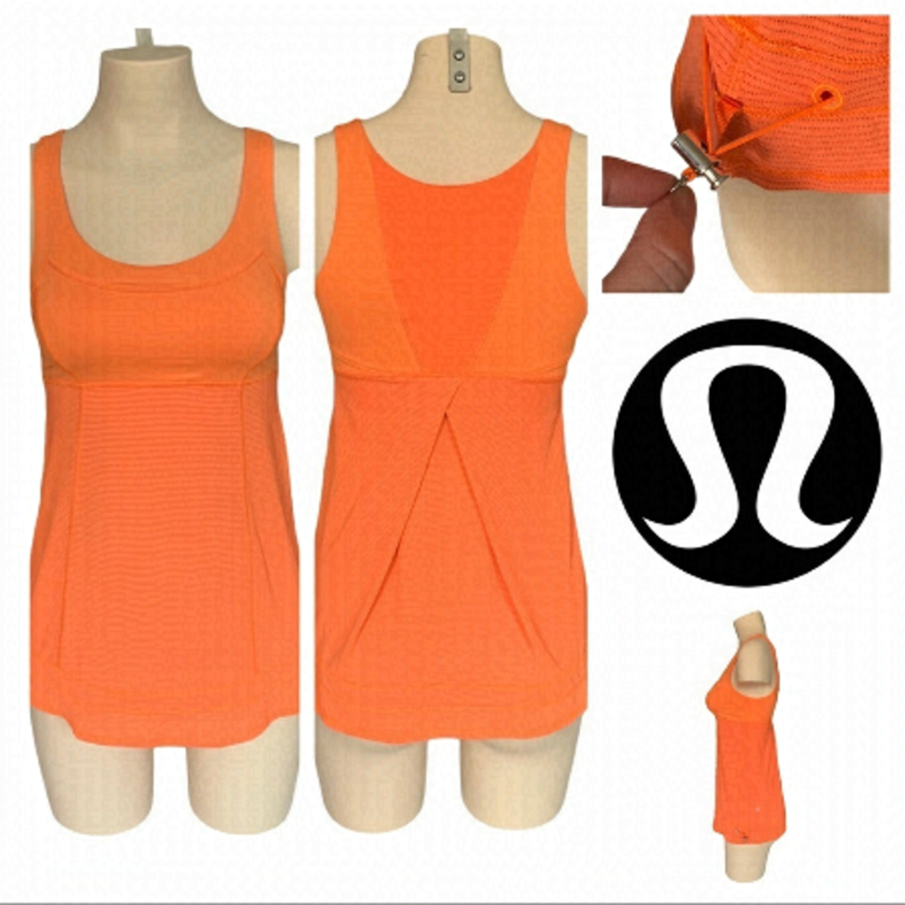 lululemon athletica Orange Tank Top